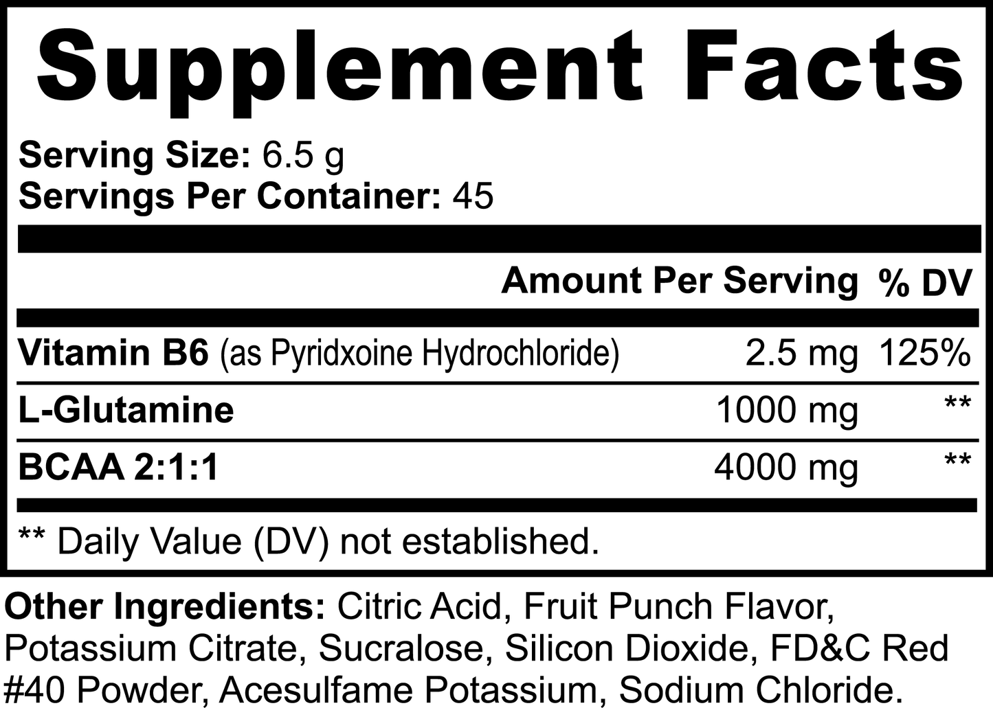 BCAA Muscle Restore (Fruit Punch)